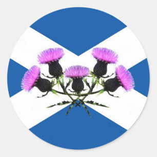 Skottland, St Andrews kor, Thistle Runt Klistermärke