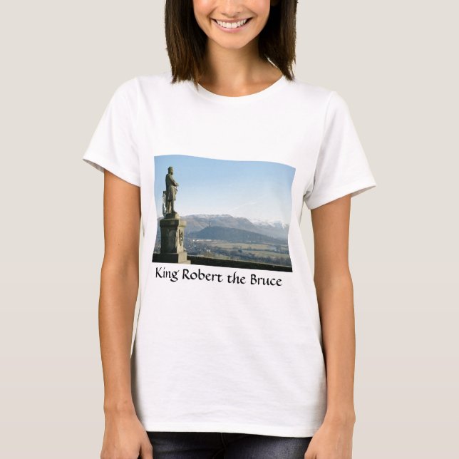 Skottland Stirling kung Robert Brucen T Shirt (Framsida)
