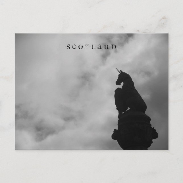 Skottland - Stirling-vykort (Unicorn Statue) Vykort (Framsida)
