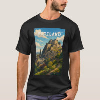 Skottland Storbritannien Illustration Resa Konst