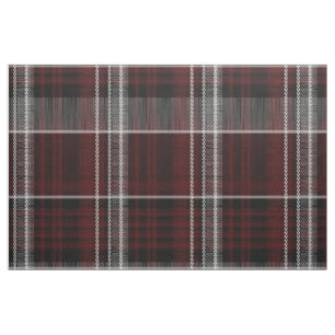 Skottland Tartan Burgundy Grått Celtic Play Tyg