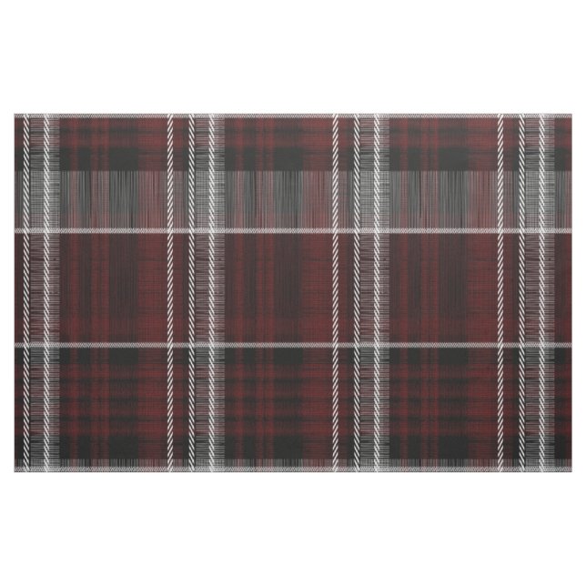 Skottland Tartan Burgundy Grått Celtic Play Tyg (Yard)