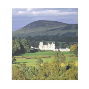 Skottland, Tayside, Blair Castle. I en smaragdgrön Anteckningsblock