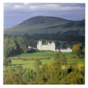 Skottland, Tayside, Blair Castle. I en smaragdgrön Kakelplatta