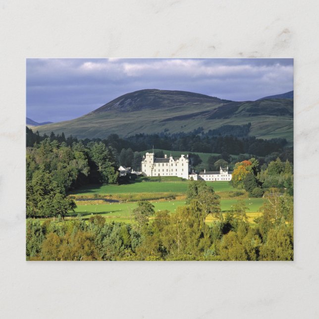 Skottland, Tayside, Blair Castle. I en smaragdgrön Vykort (Framsida)