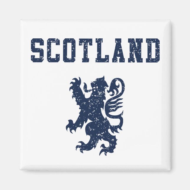 Skottland Upprörande Lejon Magnet (Framsidan)