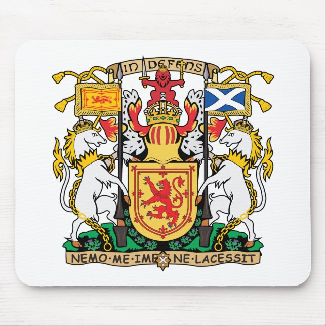 Skottland vapensköld Mousepad Musmatta (Framsidan)