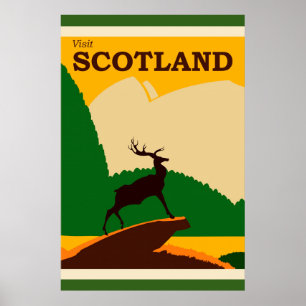 Skottland Vintage resor Poster