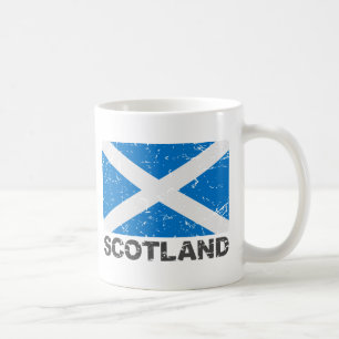 Skottland vintageflagga kaffemugg