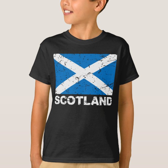 Skottland vintageflagga t shirt (Framsida)