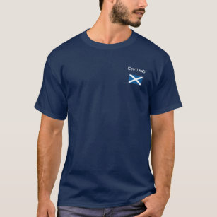 Skottland w/flag tee shirt