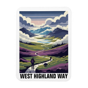 Skottland West Highland Way Resa Magnet