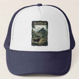 Skottlands design: Highland Cow, Castle and Scener Keps