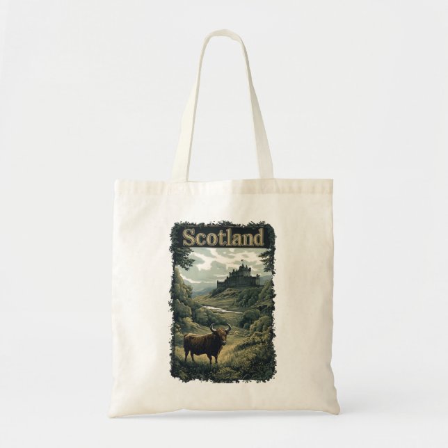 Skottlands Design: Highlandko, Slott och Landskap Tygkasse (Framsidan)