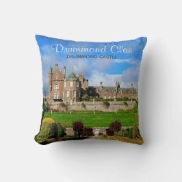 Skottlands Drummond Klan Castle Photo Dekorativ ku Kudde