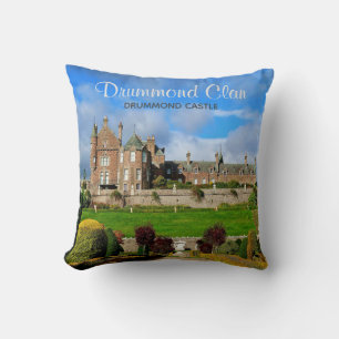 Skottlands Drummond Klan Castle Photo Dekorativ ku Kudde