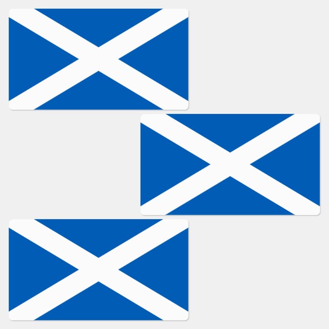 Skottlands flagga klistermärke (Grupp)