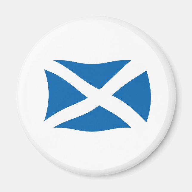 Skottlands Flagga Magnet (Framsidan)