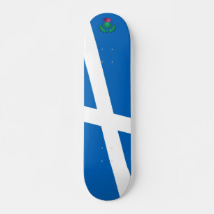 Skottlands flagga med tistel mini skateboard bräda 18,5 cm