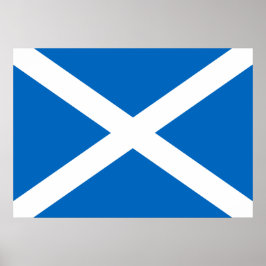 Skottlands flagga poster