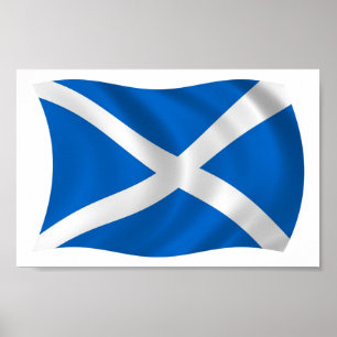 Skottlands flagga Postertryck Poster