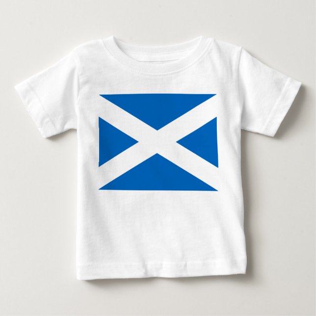 Skottlands Flagga Saint Andrew’s Kor Tee (Framsida)