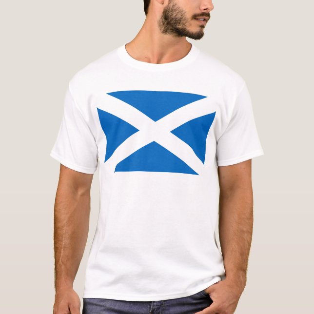 Skottlands Flagga Saint Andrew’s Kor Tee (Framsida)