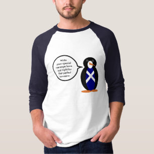 Skottlands flagga Vilda djur Pingvin Personlig gåv T Shirt