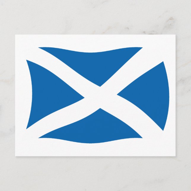 Skottlands flagga vykort (Framsida)