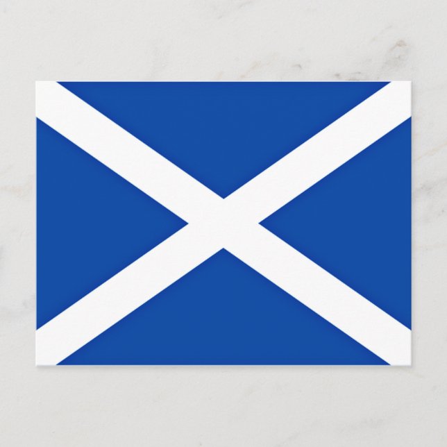 Skottlands flagga vykort (Framsida)