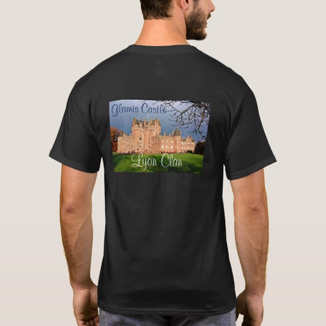Skottlands Glamis Castle - Lyon Family Home Photo T Shirt (Baksida)