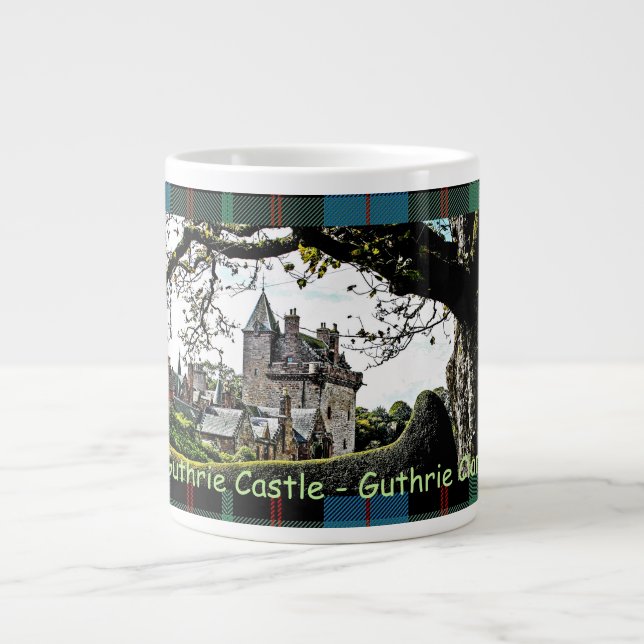 Skottlands Guthrie Castle-Guthrie Klan Roligt Mugg Jumbo Mugg (Framsidan)
