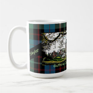 Skottlands Guthrie-Klan Castle-Tartan Namn Mugg