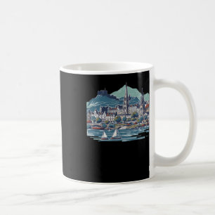 Skottlands häftiga 3d Sketch Isle of Skye Kaffemugg