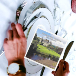 Skottlands inveraray Castle of Campbell Klan Pappersservett