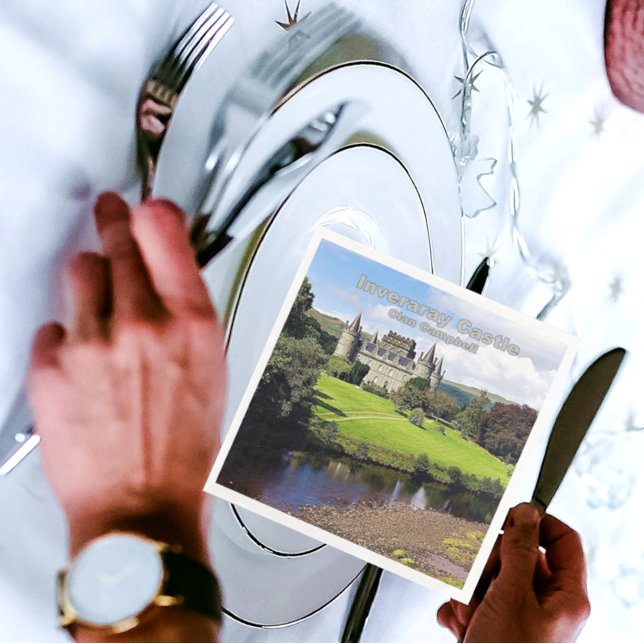 Skottlands inveraray Castle of Campbell Klan Pappersservett (Skapare uppladdad)