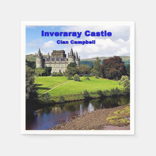Skottlands inveraray Castle of Campbell Klan Pappersservett