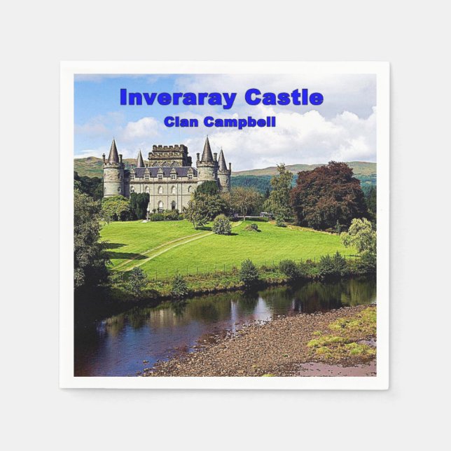 Skottlands inveraray Castle of Campbell Klan Pappersservett (Framsidan)