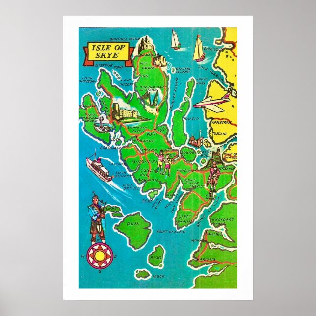 Skottlands Isle of Skye Print Poster (Framsidan)