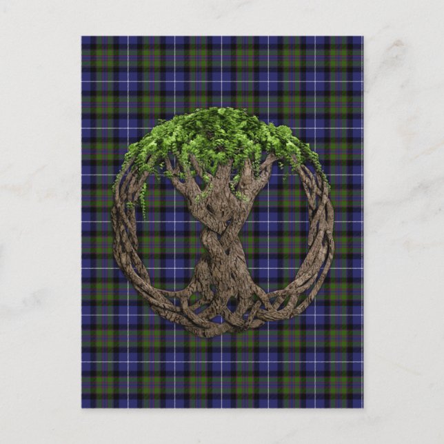 Skottlands keltiska Livets träd Highland Pride Vykort (Framsida)