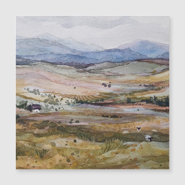 Skottlands landskap i vattenfärger (Framsida)