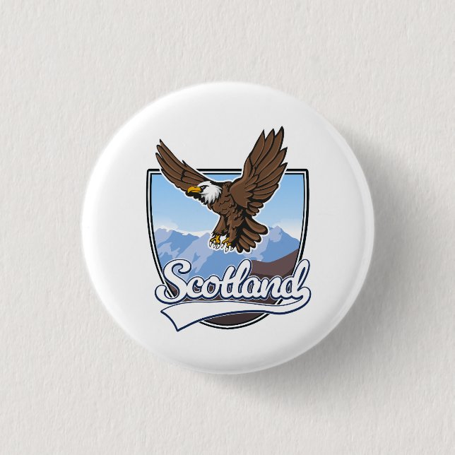 Skottlands logotyp för resor knapp (Framsida)
