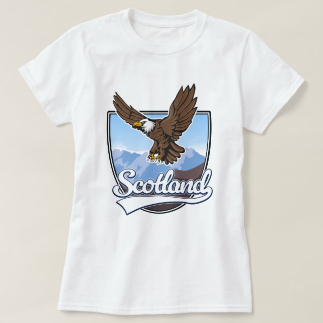 Skottlands logotyp för resor t shirt (Design framsida)