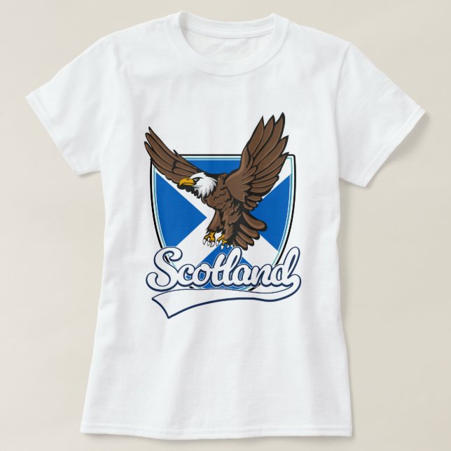 Skottlands logotyp för resor t shirt (Design framsida)