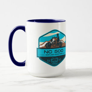 Skottlands motorcykelväg norra Kusten 500 Mugg