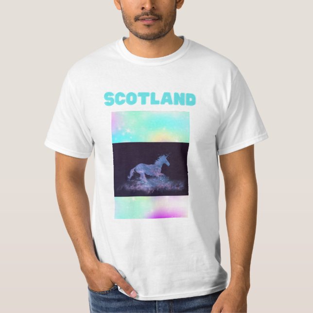 Skottlands nationella djurtransporter t shirt (Framsida)