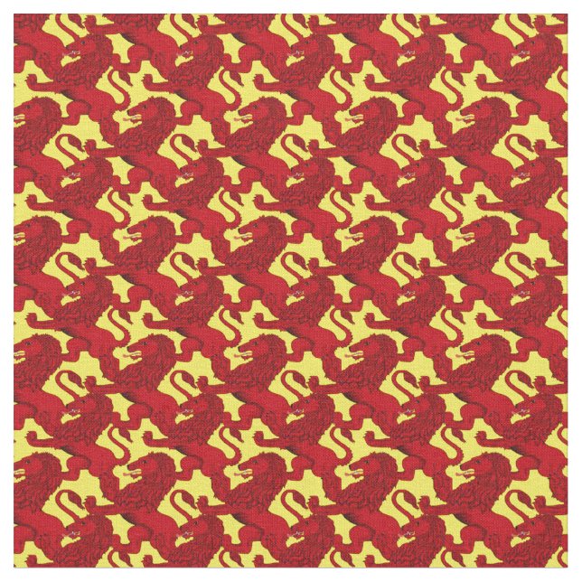 Skottlands Rampant Lejon, gammal flagga/banderoll Tyg (Närbild)