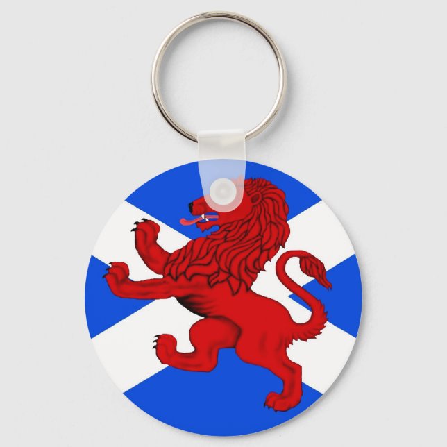 Skottlands Rampant lejon Nyckelring (Framsida)