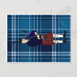 Skottlands respons uppfyller piper vykort