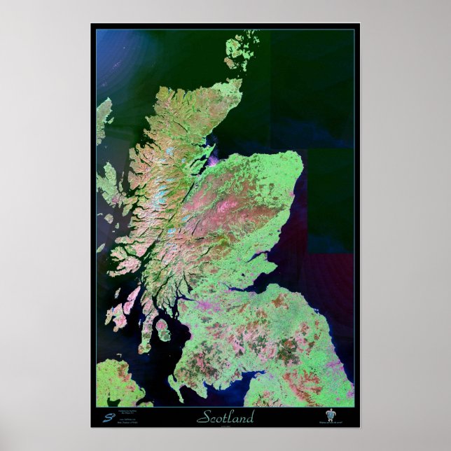 Skottlands satellit poster (Framsidan)